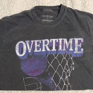 Overtime Gray Short Sleeve Men's Tee